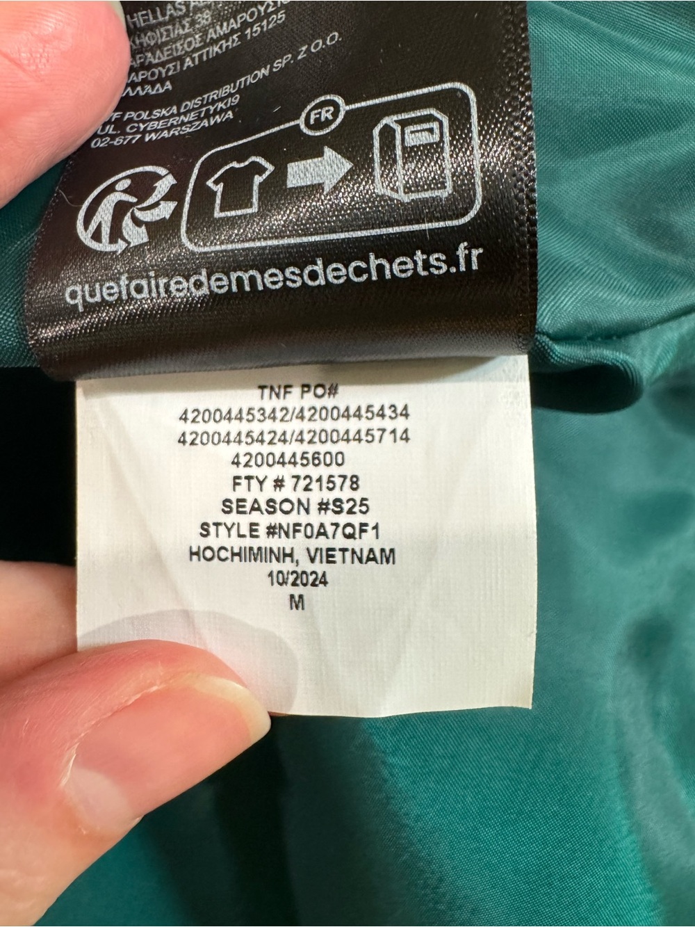 The North Face Anatora Rain Jacket - Deep Nori - Picture 11 of 14
